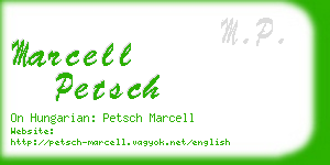 marcell petsch business card